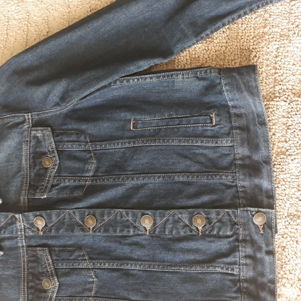 Denim Button Up Jacket - image 6